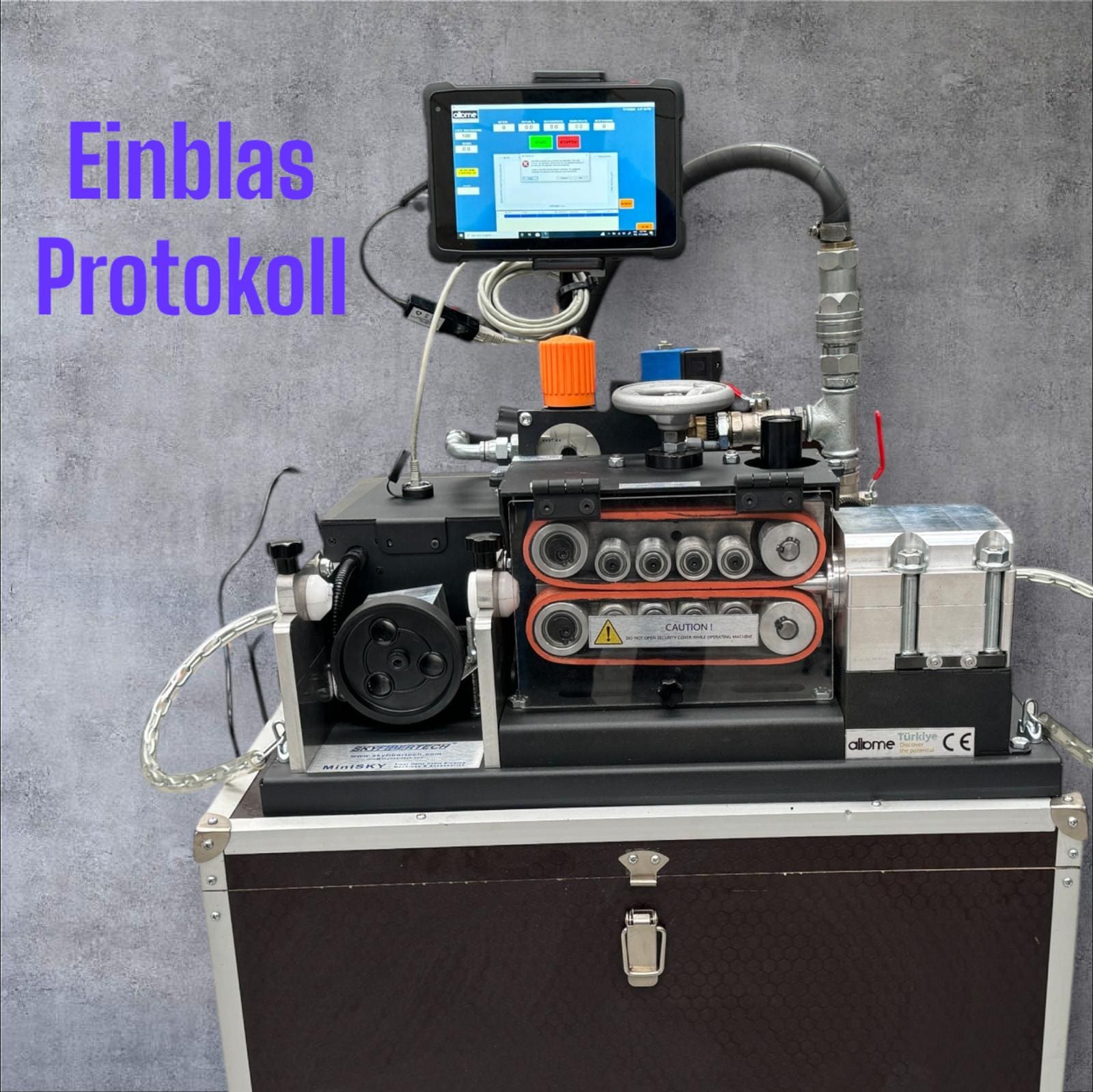 MiniSKY Cable Blowing Machine with Protokoll MiniSKY Cable Blowing Machine with Protokoll