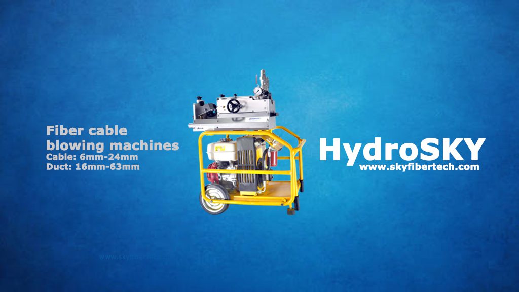 How to install fiber optic cables into pipe with fiber optic cable