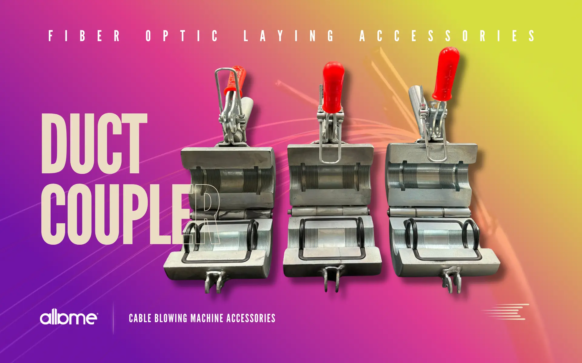 Accessories for Fiber Laying Equipments Duct Coupler