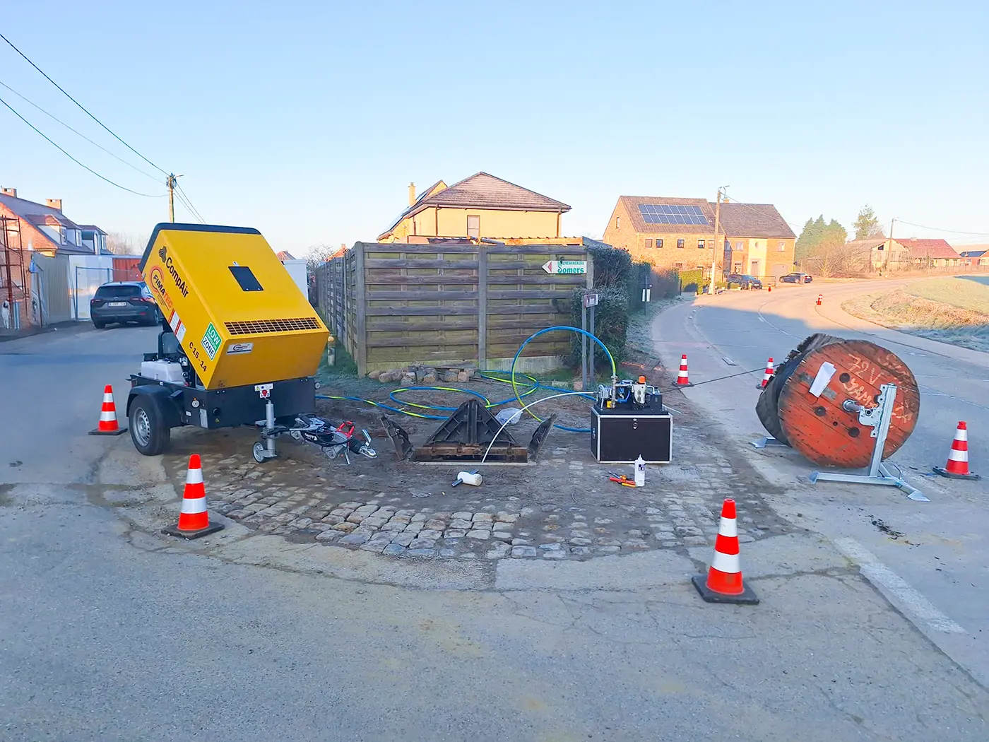 Microduct Fiber Blowing Machine