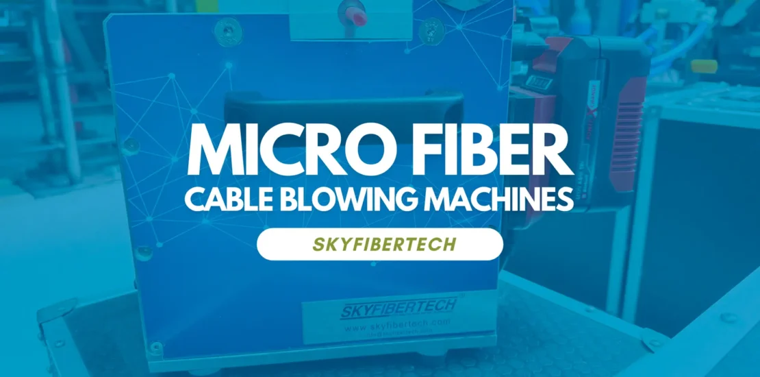 what is a micro fiber cable blowing machine