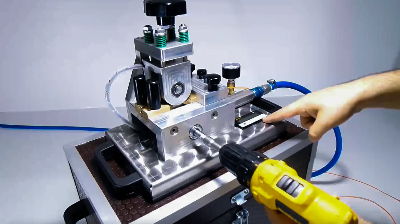 what is cable blowing with drilling machine