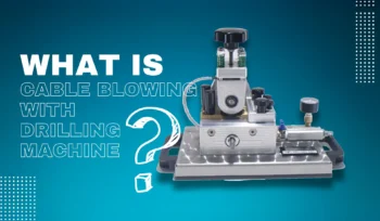 what is cable blowing with drilling machine