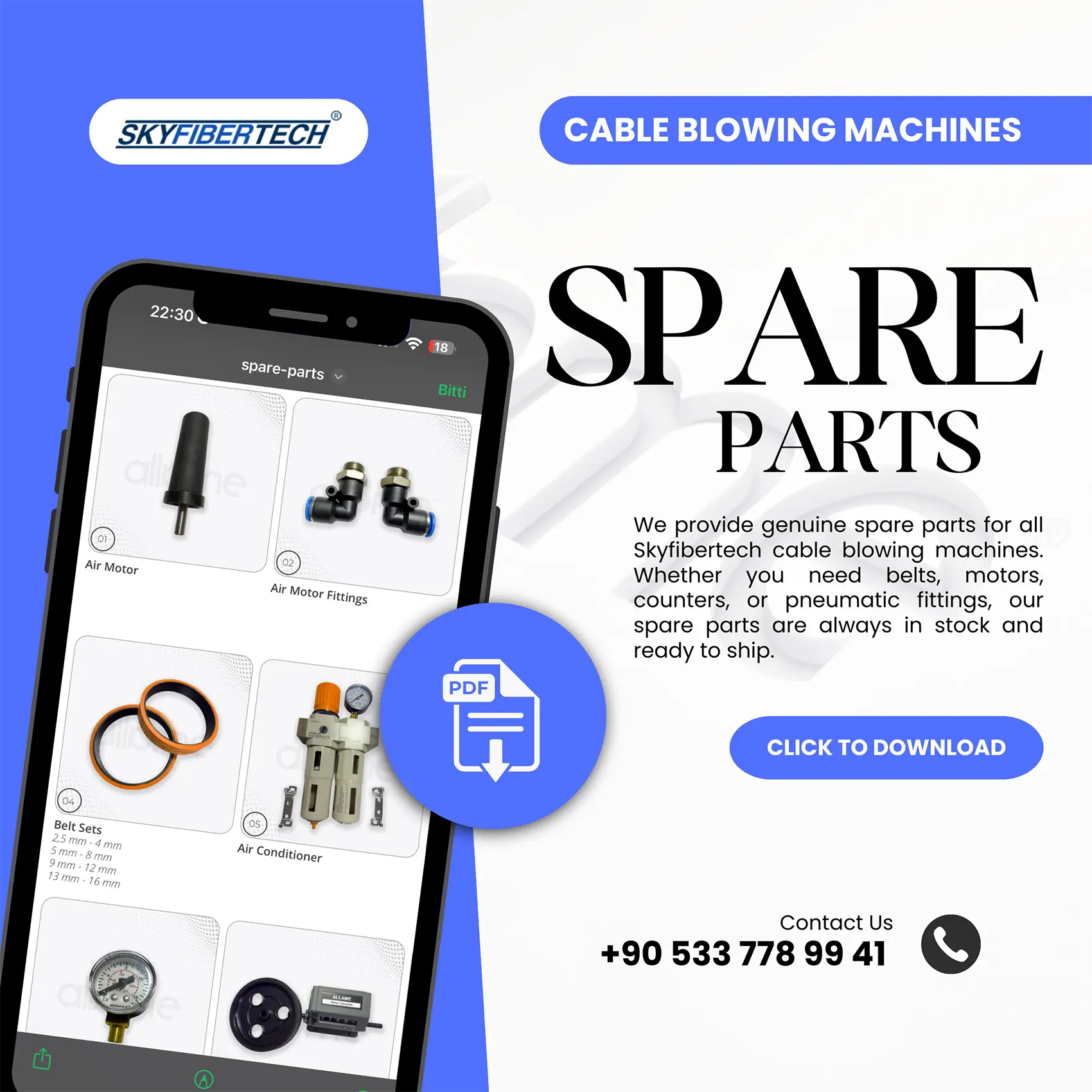 Cable Blowing Machines Spare Parts Cable Blowing Machines Spare Parts