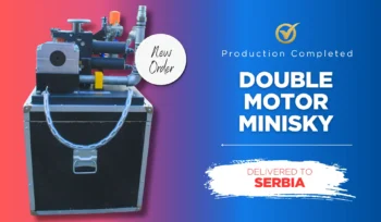 double motor minisky delivered to serbia