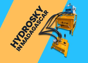 hydrosky working in madagascar for fiber cable blowing