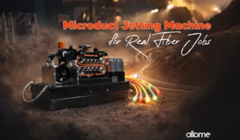microduct jetting machine for real fiber jobs