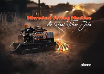 microduct jetting machine for real fiber jobs