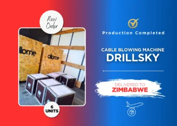 Six DrillSky Cable Blowing Machines Delivered to Zimbabwe