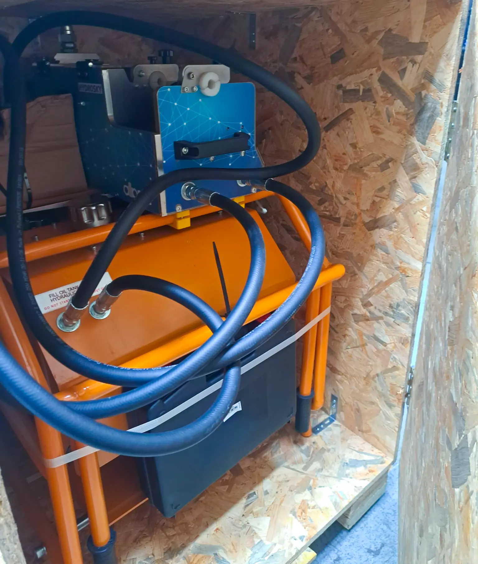 two hydrosky cable blowing machines shipped to saudi arabia