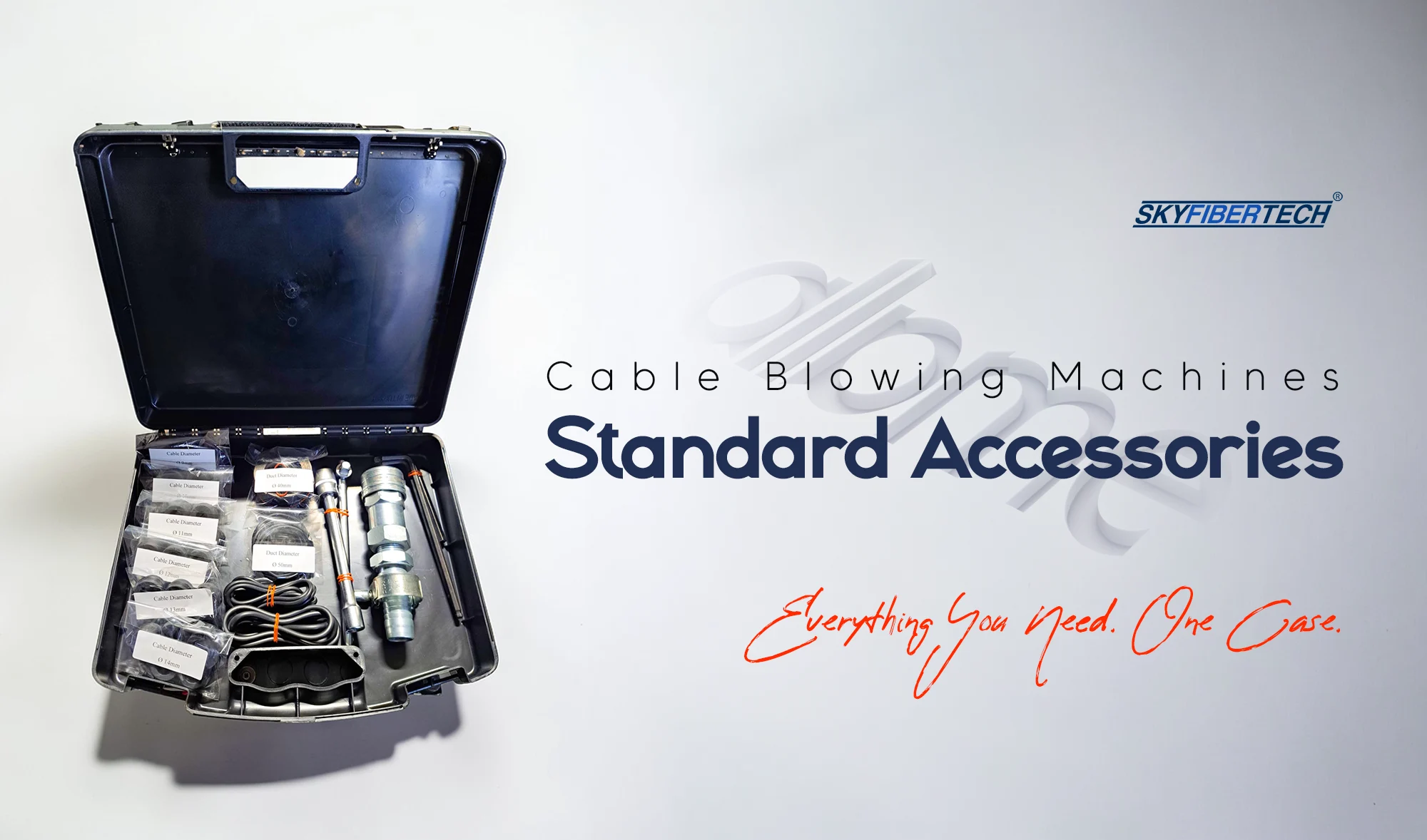 standard accessories for cable blowing machines