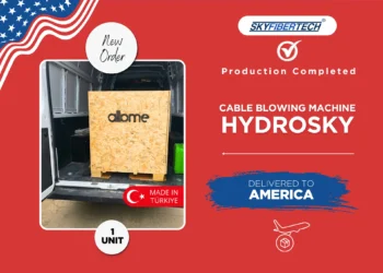 HYDROSKY Cable Blowing Machine Delivered to the United States of America