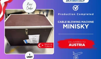 minisky cable blowing machine delivered to austria