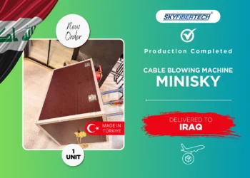 minisky cable blowing machine delivered to iraq