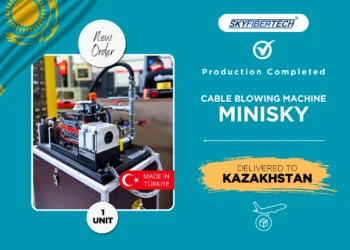 minisky cable blowing machine ready for shipment to kazakhstan